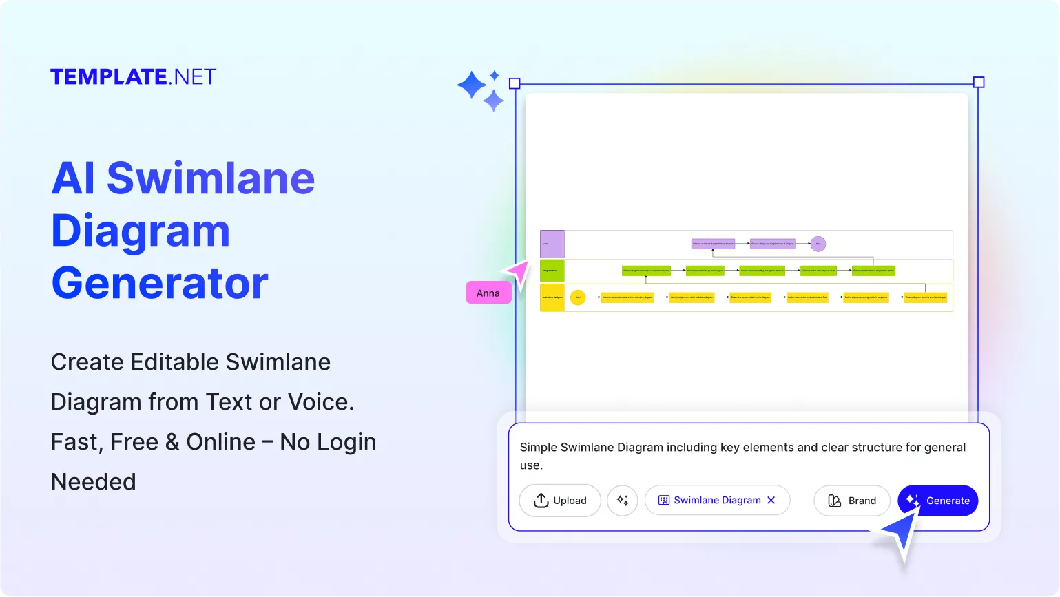 Free AI Swimlane Diagram Generator, Free AI Swimlane Diagram Maker Online